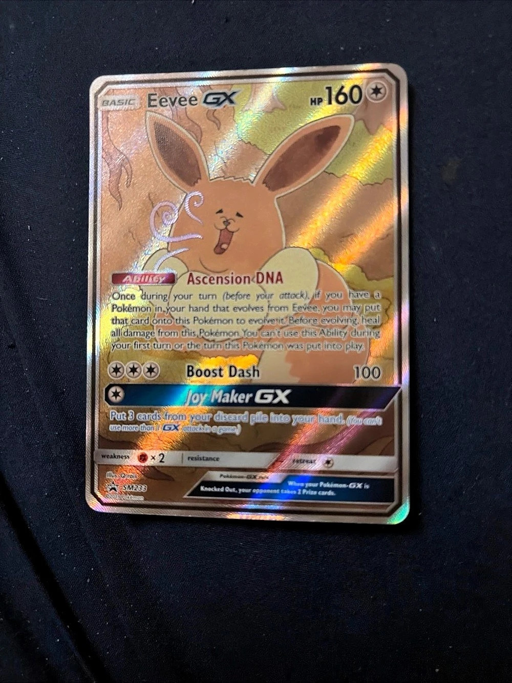 Pokémon Eevee GX Holographic Trading Card